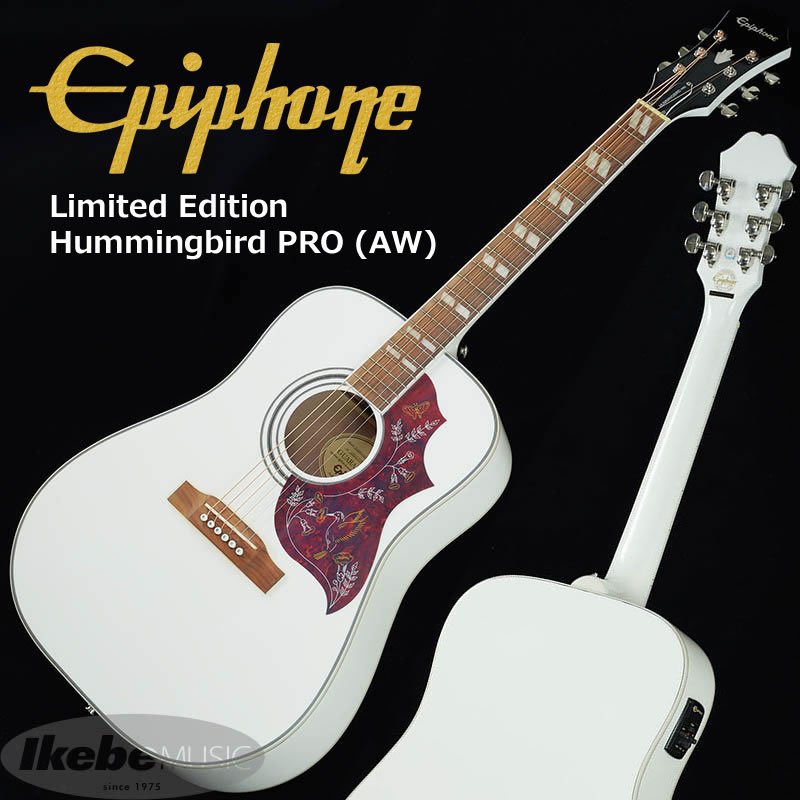 Hummingbird PRO AW ホワイト アコースティックギター】Epiphone Hummingbird PRO 展示ございます
