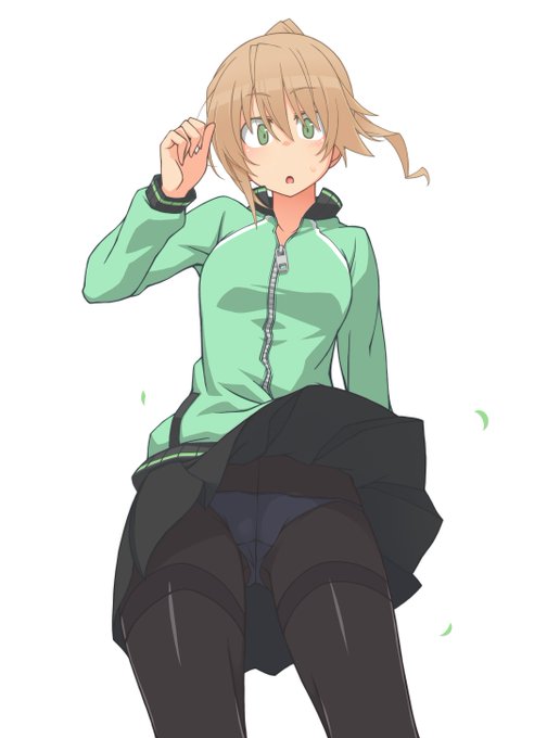 ジャージ+パンスト。 