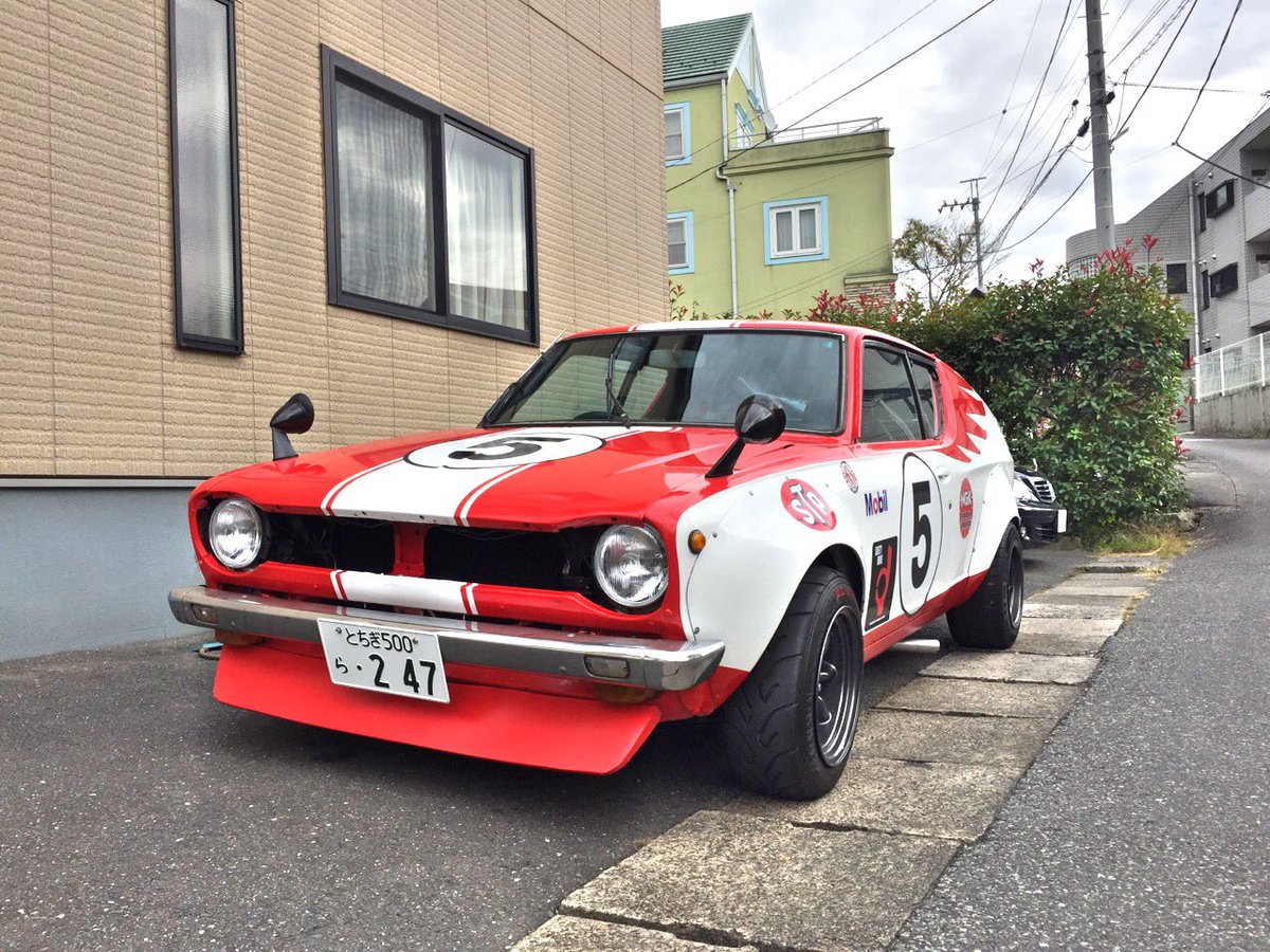 在庫車 昭和47年式チェリーX1R 新車販売台数2689台、現在ナンバー登録