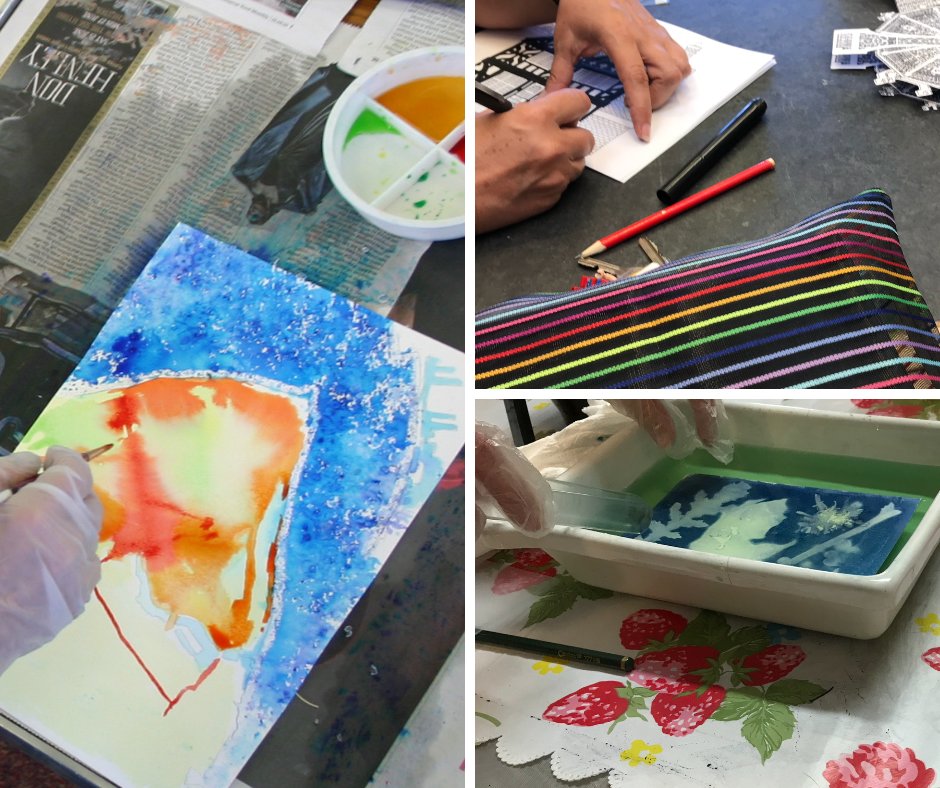 WirralLibraries's tweet photo. #MakeIt! continues this week. #creativity has been amazing from our very talented #artistsinresidency and #participants.
#ACEsupported #art #making #bepartofsomething #creatives #NWLearnFest https://t.co/NAqQ3pttQ8