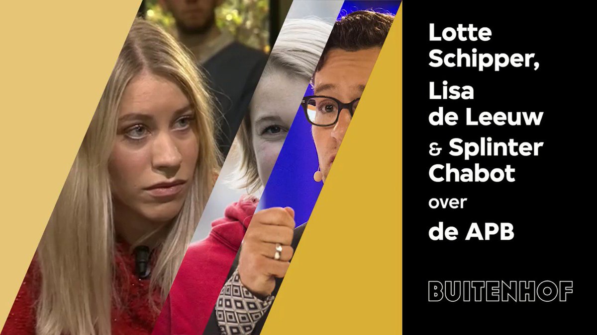CDJA's tweet photo. Staat je 📺 al aan? Over een paar minuten is onze voorzitter @lotte_schipper bij @Buitenhoftv om te praten over de #APB18 https://t.co/V68UmdNcdp