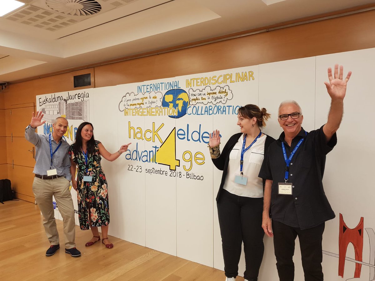 BizkaiaSocial's tweet photo. ➡️En el #Hack4Elder hemos podido contar con participantes de diferentes países como Rumanía, Inglaterra, Marruecos, Bolivia, Ecuador... que trabajan para ofrecer soluciones en que las personas mayores puedan estar aportando valores diferenciales a la sociedad #BizkaiaSilverWeek https://t.co/V6eLHB5R63