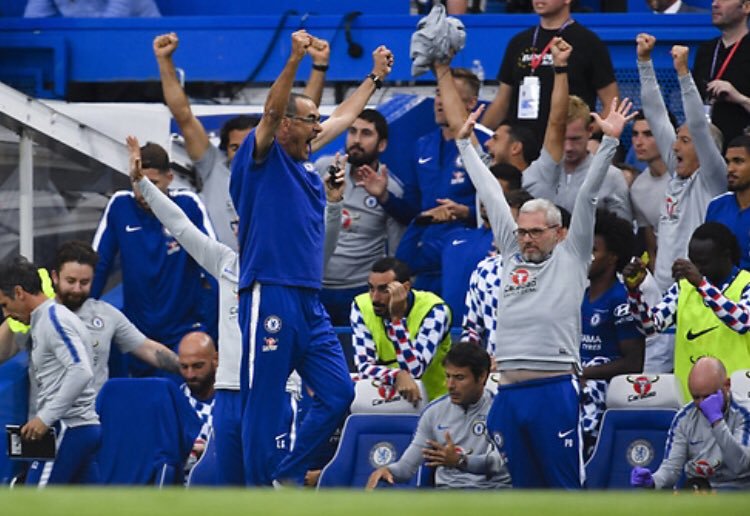 WorldOfCFC's tweet photo. It's Derby day at the London Stadium,as Chelsea travel across London to face off against West Ham

The Blues will also be on the lookout to make it 6 wins in 6 games under Sarri in PL.Last time this happened in 09/10,we went on to lift the title

Come on you Blues!
#CFC
#WHUCHE https://t.co/vgXDBkfSMM