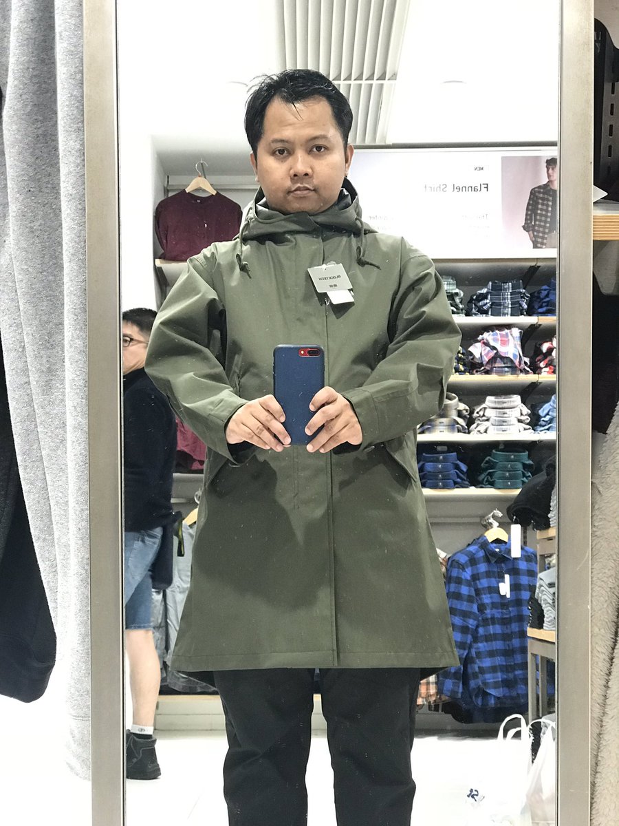men blocktech fishtail parka