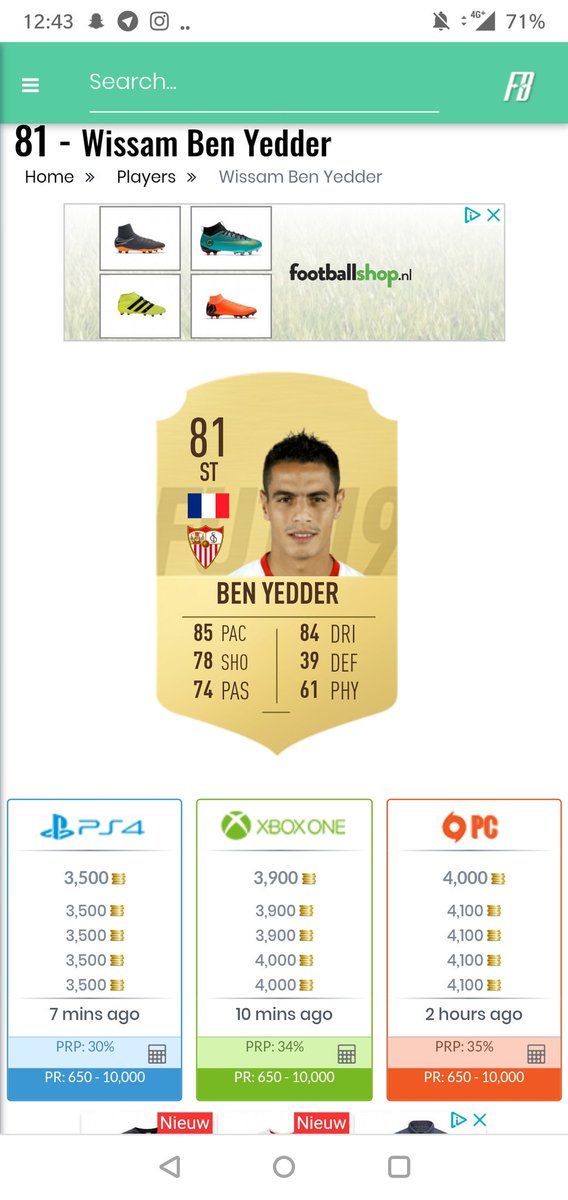 Bieslie1's tweet image. Hele goede speler om in te investeren! Gaat waarschijnlijk een inform krijgen en gaat dan uit packs en heeft dus maar 1 weekje in packs gezeten gaat sws stijgen boven de 5 k✌🏼#fifa19 #investeren
