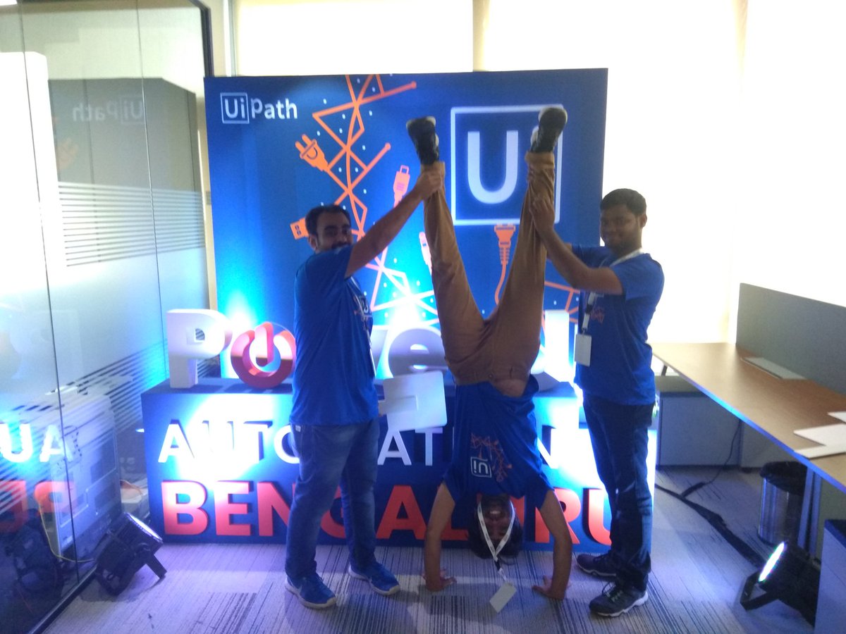 santanbarnwal's tweet image. #Bangalore #PowerUpAutomation #UiPathDev #RPA #hackathon #hacker #Hack automate everything. 
#24 hr coding hanging your teammates upside down to stay on deadlines.