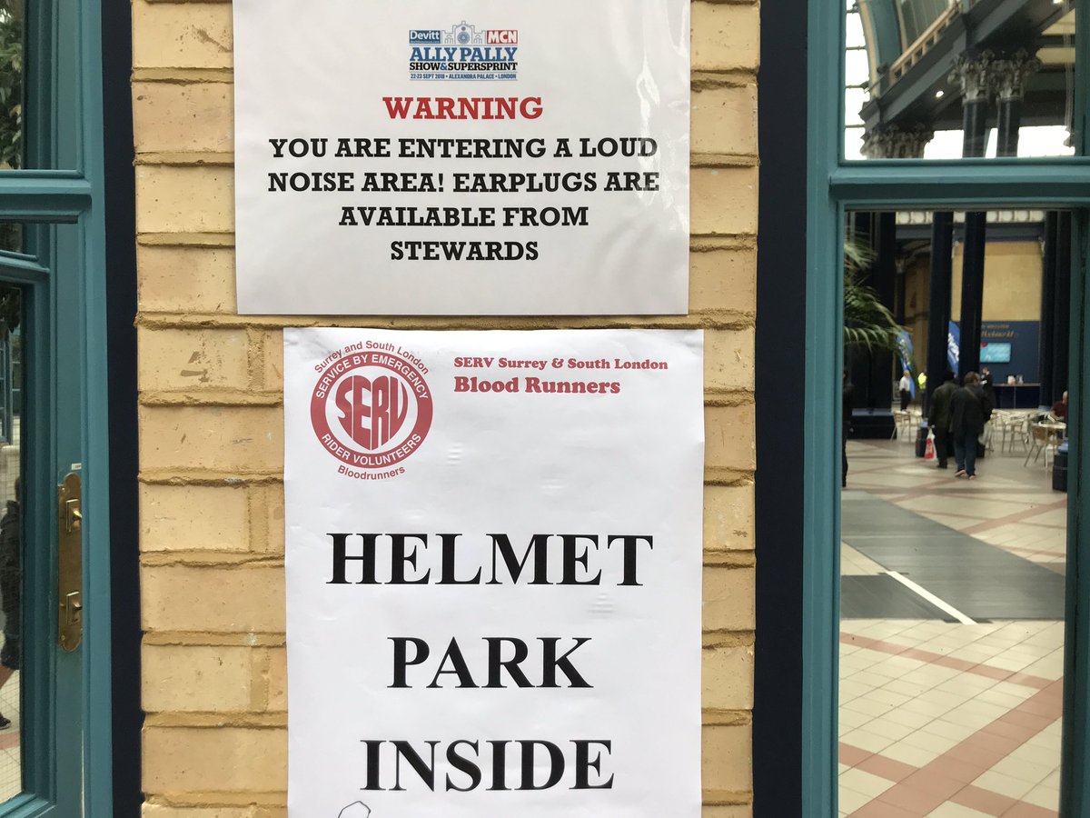 serv_sl's tweet photo. Stuck for something to do this afternoon- come join the fun at the Alexandra Palace Bike Show. Helmet park, marked bikes, end of show bargains!
#servssl #itswhatwedo #mcnallypally #mcn #devittinsurance #carlfogarty #johnmcguinness #chriswalker #jamiewhitham #dougielampkin https://t.co/tbvjDxk6Eh