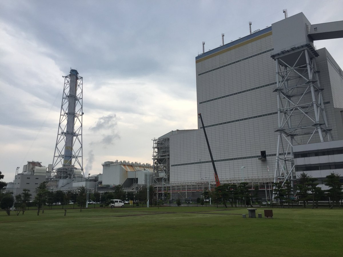 鉄塔日和 相馬共同火力 新地発電所 100mw X 2機の発電設備とか圧巻