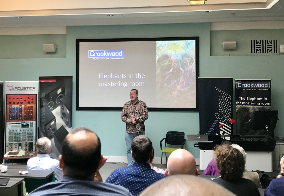 Rob Toulson (@profrobt) on Twitter photo Crispin Herrod-Taylor broaches the discussion of ‘elephants in the mastering room’! #AESmastering2018 <a href="/AESorg/">Audio Engineering Society</a> <a href="/AudioEngSocUK/">The Committee</a> <a href="/UniWestminster/">University of Westminster</a> Crispin Herrod-Taylor broaches the discussion of ‘elephants in the mastering room’! #AESmastering2018 <a href="/AESorg/">Audio Engineering Society</a> <a href="/AudioEngSocUK/">The Committee</a> <a href="/UniWestminster/">University of Westminster</a>