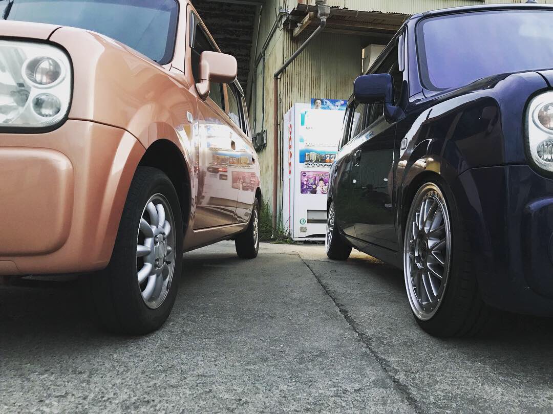 まゅちん בטוויטר ワンオフ車高調 ワンオフアクスル 紺ラパン ミラーで分かる車高の差 後日調整 下げません 艸 まゅちん בטוויטר ワンオフ車高調 ワンオフアクスル 紺ラパン ミラーで分かる車高の差 後日調整 下げません 艸