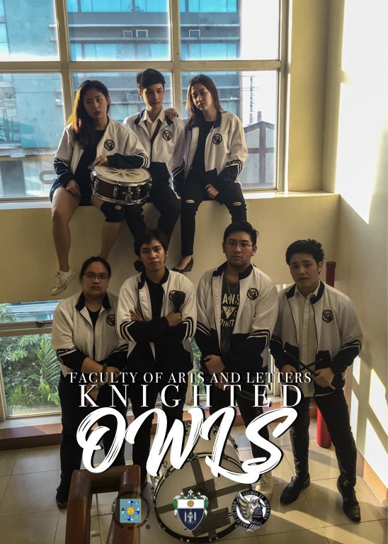 Become the embodiment of the Artlet spirit!

The AB Knighted Owls, the Official Drumline of the Faculty of Arts and Letters, invites you to find your beat with the Owls for AB.

Register here:
bit.ly/ABKOSignUp
Deadline: Sept. 29, 2018
5:00PM

A-R-L-E-T-S Let’s Go! Artlets!