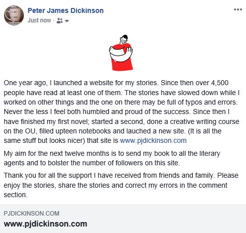 pjdickinson's tweet image. Message to say thanks for the love and support. 
pjdickinson.com 
#amwriting #freeblog #storyteller
