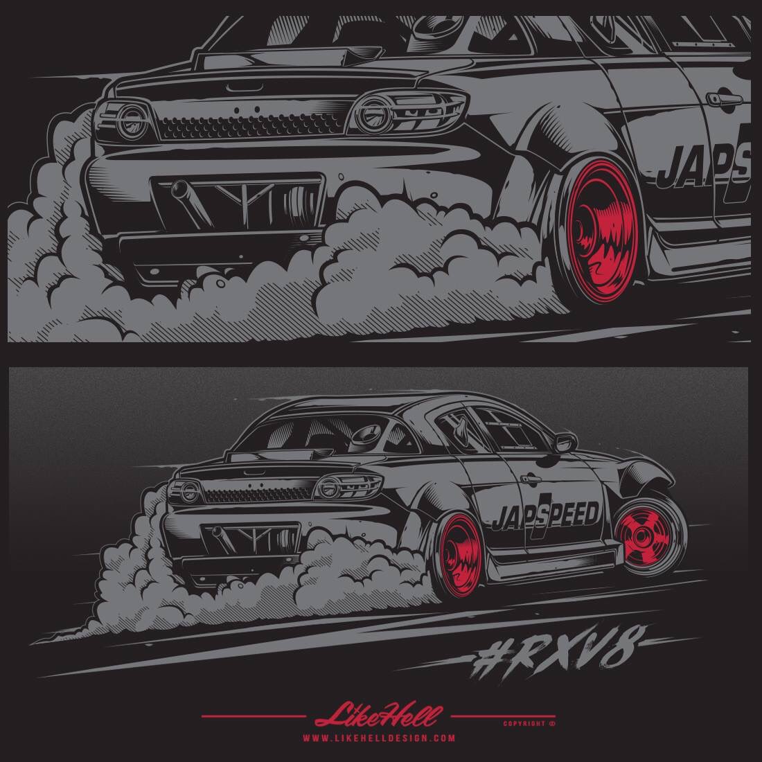 LikeHellDesign's tweet image. Details from the @Japspeed RXV8

#likehelldesign
#likehell
#teamjapspeed
#japspeed