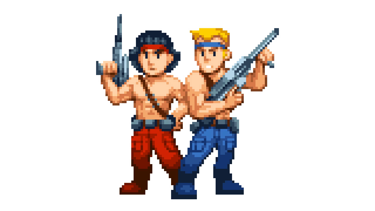 “【ファミコン】魂斗羅 ビル＆ランス 【NES】Contra #KONAMI #ドット絵 #pixelart” .