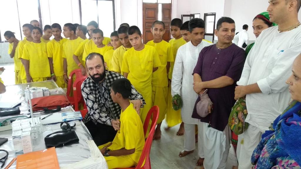 DrSushil6's tweet image. Health awareness camp at ISKCON Temple Udhampur #behaving prosocially cause us to feel that our lives have more meaning#