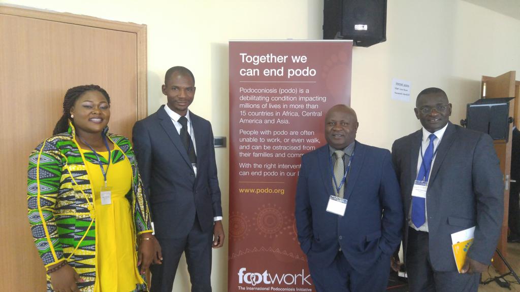 TembeiAyok's tweet photo. Indeed we can end podo when we work together. @Profwanji and team @TembeiAyok, @AmuamAndrew and @abdeljelile2 from Cameroon in Addis Ababa #podo18 https://t.co/fK6maKUHEa
