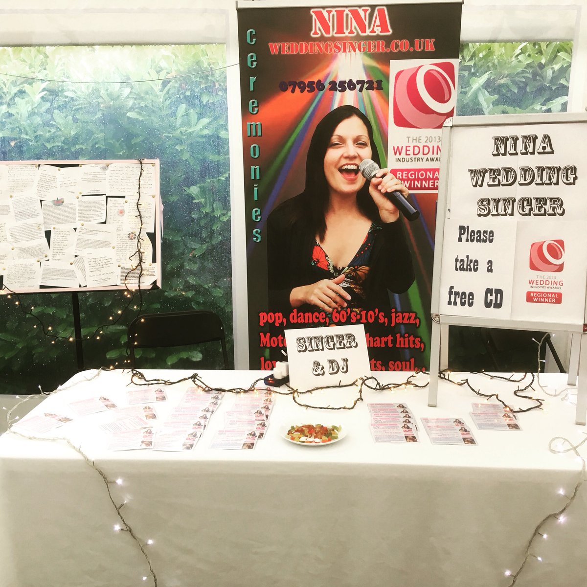Nina Wedding Singer 
One of the stalls at #heavenlyweddingfair 
#weddingfair #weddingsinger