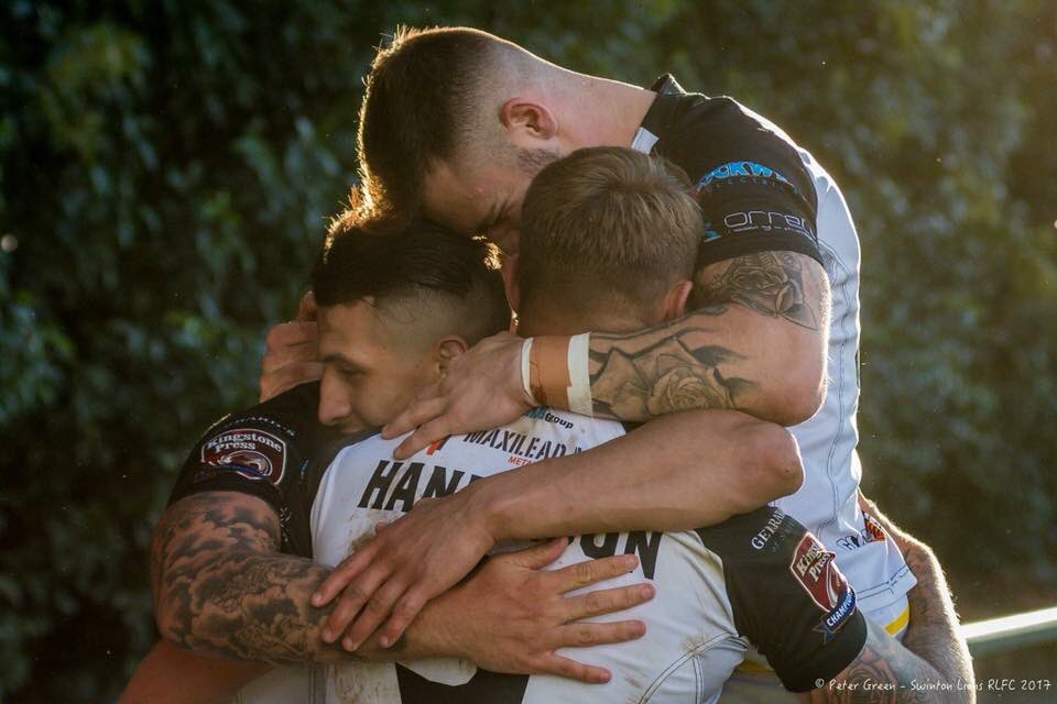 LezBoardman's tweet photo. This badge has history - has pride - has honour . Every player on that pitch and off needs to really understand what this means today. Come on lads 💪🏼💙@Swinton_Lions #bandofbrothers #swintonlions #wonderofblue https://t.co/YJ7IkCBv3m