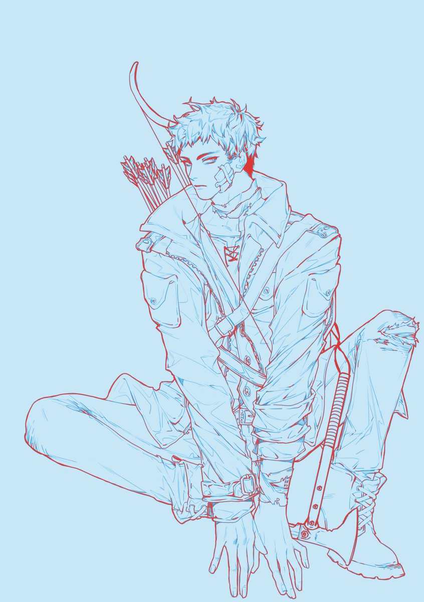 #wip #oc
乾～好想一拍手圖就畫好ㄉ能力ㄛ???? 