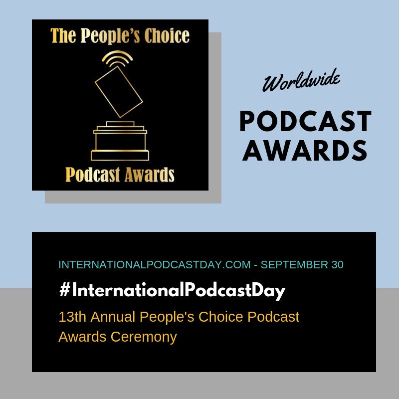 podcastday's tweet image. ICYMI - The 13th Annual @podcastawards will be streamed live on #InternationalPodcastDay, September 30 at 5PM PDT. #PCA18