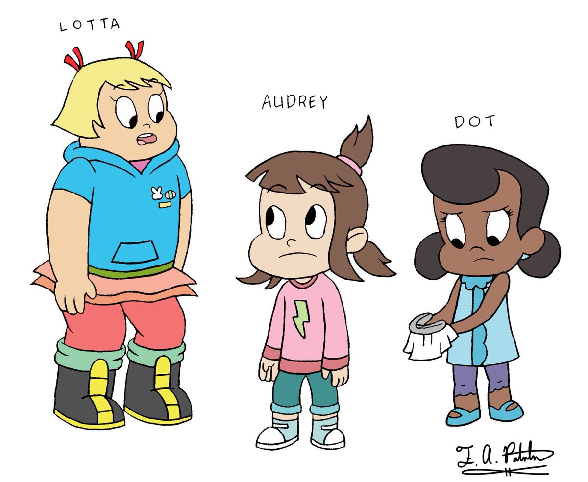 My process and breakdown when learning to draw characters I’ve never drawn before, from sketch to ink to color. So much fun! #HarveyStreetKids  #fanart #artprocess
