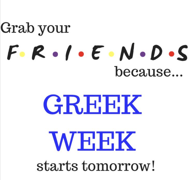 MarquettePHA's tweet photo. Coming to Netflix tomorrow...2018 GREEK WEEK‼️ Keep up-to-date with everything going on and the leader board by follow our Facebook Event — https://t.co/zgHvMgPr1i https://t.co/0TBq7Bx9O5
