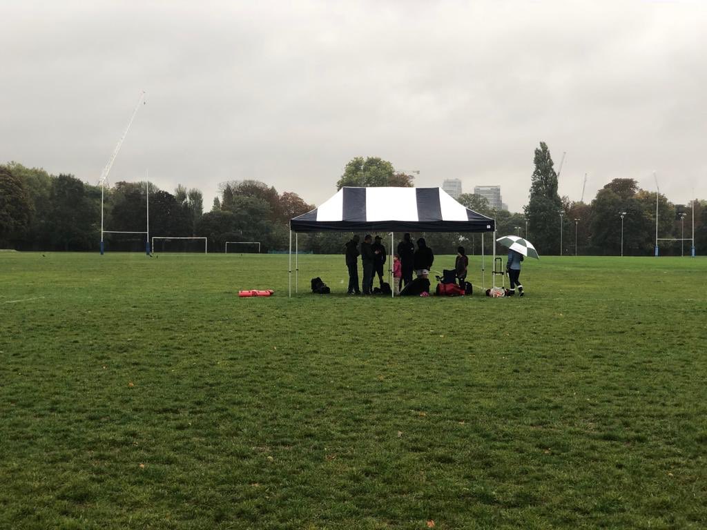 I think the weather won today ..but we had a go