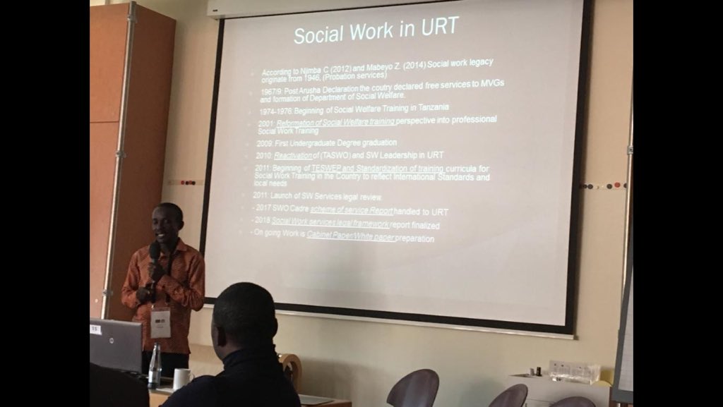 DawnRiver's tweet photo. Presentation to #ISWE2018 conference in Hamburg by delegation of academics and social workers from Dar Es Salaam @TriCityBham @SocialWorkUoB @IRiS_Birmingham https://t.co/iQMvTnypGv