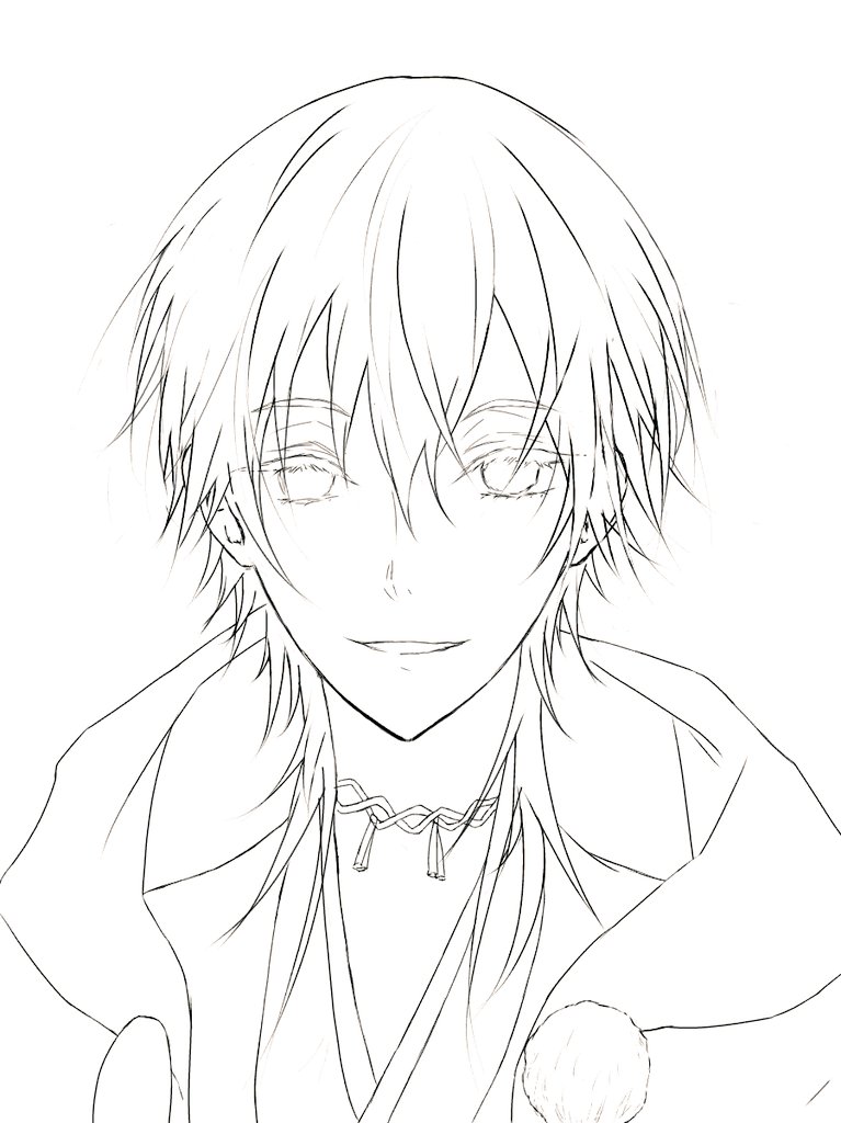 #とうらぶ
鶴丸の下描き途中
まだまだムラがある…('・~・`)
久しぶりに描いたけどやっぱりデジタル苦手😭 
