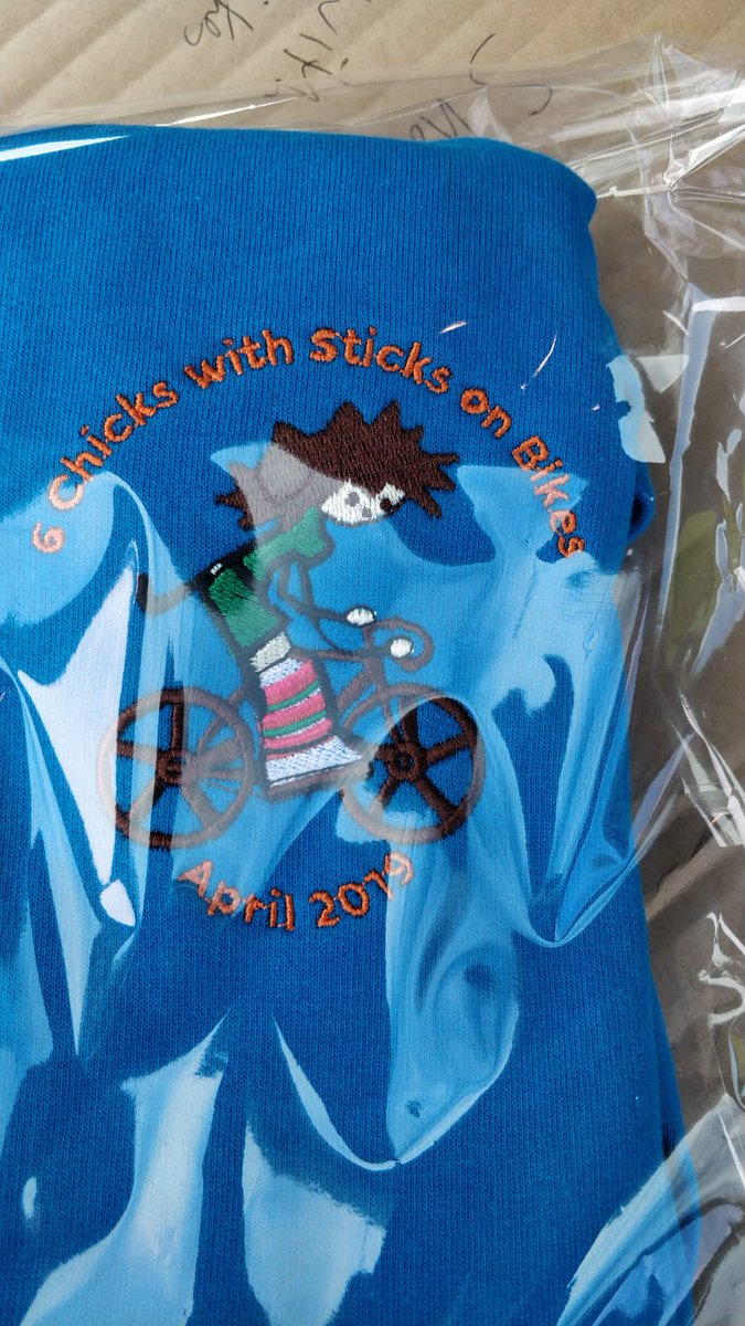 6chickswsticks's tweet photo. So the hoodies are in...it's really happening! Thank you @EmbroideryUKLTD for doing such a great job with the logo #hoodiesarehere #ec2wc #chickswithsticks https://t.co/lUBlT0SxC2