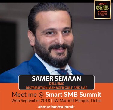 Samer_A_Semaan's tweet photo. Join me in Smart SMB Summit, on 26th Sep, the region's largest gathering of 700 C-level decision makers.
For registrations visit : https://t.co/M0lMUcbjWl
#DellEMC
#DELLEMCMEA
#SmartSMBSummit #DigitalTransformation
#sme #smb #uae
#JWMarriottMarquis
#smartsmbmagazine 
#iwork4dell https://t.co/KdlvsWsOU5