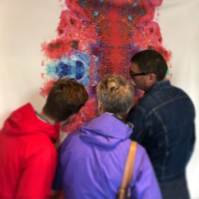 Looking at detail, digital printing onto cow hides with @billambergstudio @tomdixonstudio ift.tt/2xK4K3N