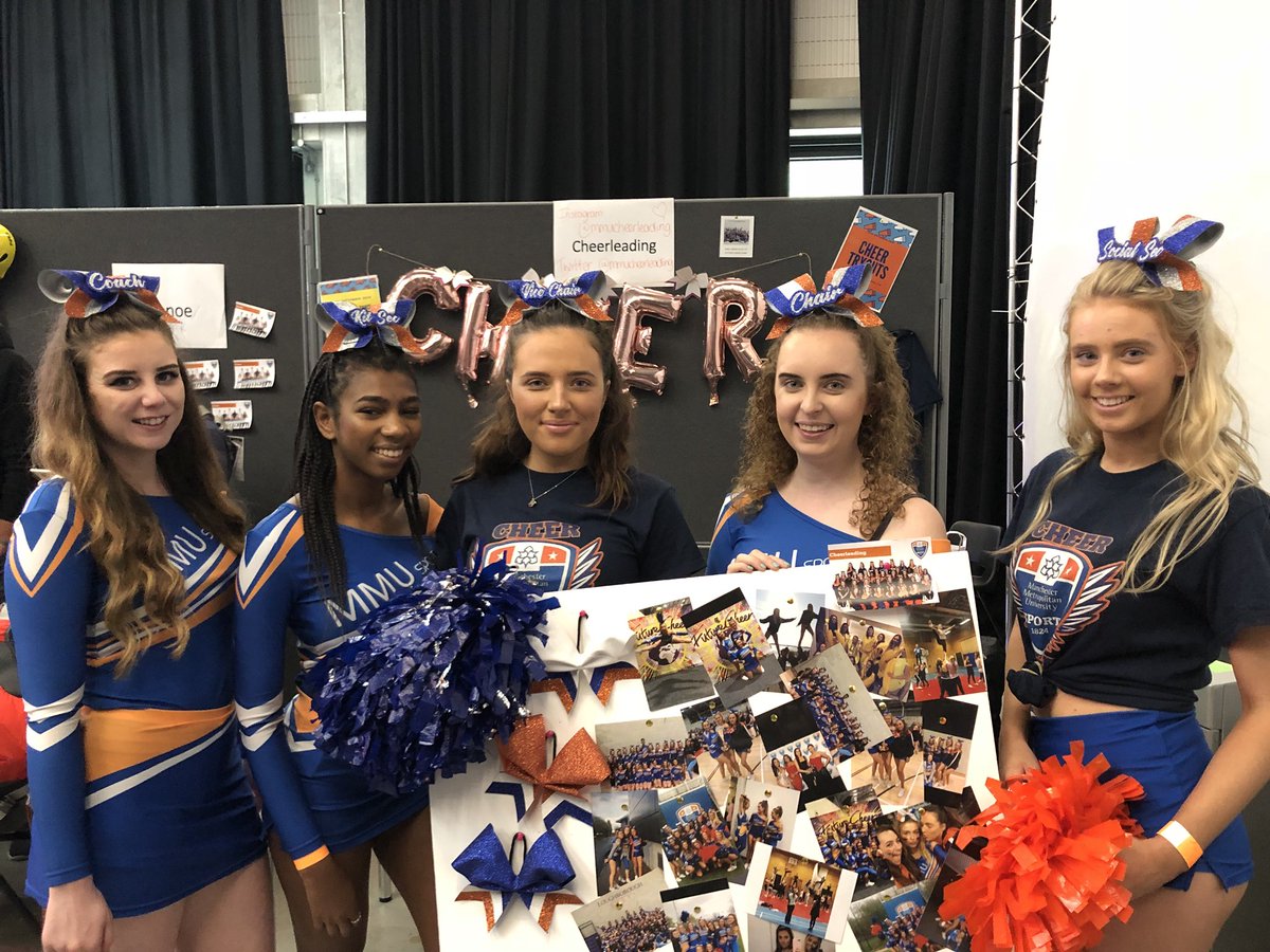 Freshers Fair went so well, lots of people showing an interest in joining cheer. Many of which with experience in gymnastics, cheer and dance! We can’t wait to meet you all properly at the taster session tomorrow and Tuesday at tryouts 🎀✨