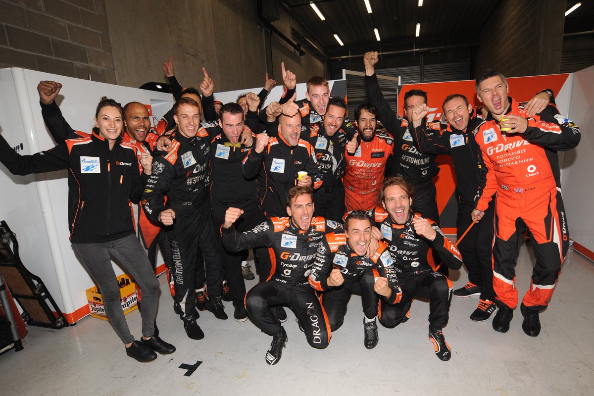 EuropeanLMS's tweet photo. .@GDrive_Racing are your 2018 #ELMS champions! 

@Roman_Rusinov &amp; @AndreaPizzitol1 secured the drivers championship title! 👏

#4HSPA https://t.co/7M6A995jr5