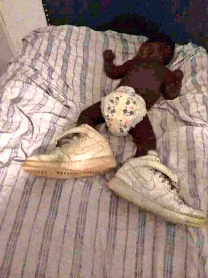 nyaikae's tweet photo. Black parents will say...he will grow in em shoes..🤣🤣 https://t.co/U2HfvzOlKT