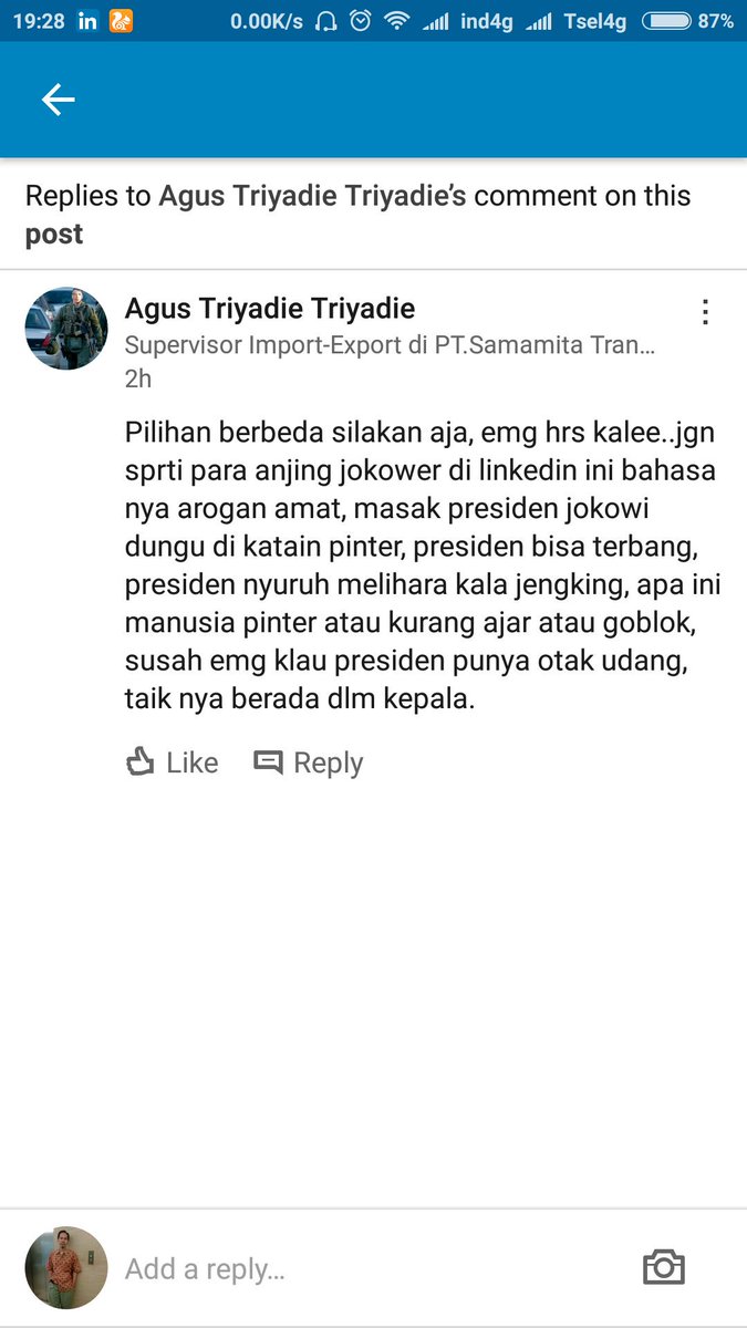 mahesatiwi's tweet photo. Satu lagi nih pak! Cyduk namanya Agus Triyadie gentayangan di Linkedn. Kira kira yang mana ya orangnya? @CCICPolri @BNPTRI @aduankonten @DivHumas_Polri https://t.co/uDUUWiShTu