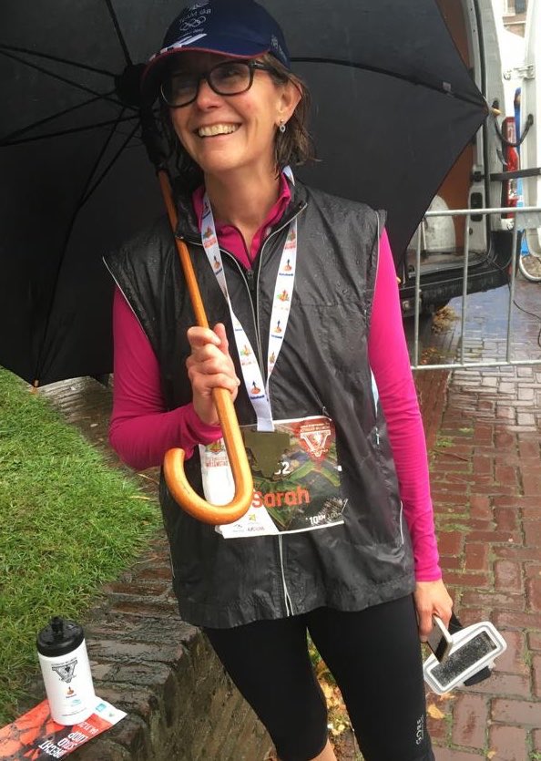 _sarahsto_'s tweet photo. Well that was wet. #VestingloopWillemstad 10km in 01:01:40 https://t.co/PCgcuRDPDK