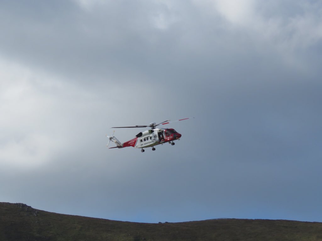 StKildaNTS's tweet image. Coastguard in on a training exercise today - with 4 medical evacuations this season it’s been an all to common sight in the bay. Just want to say a big thank you to @MCA_media especially the Stornoway team for all they’ve done this year on St Kilda. Good to know you’re there!