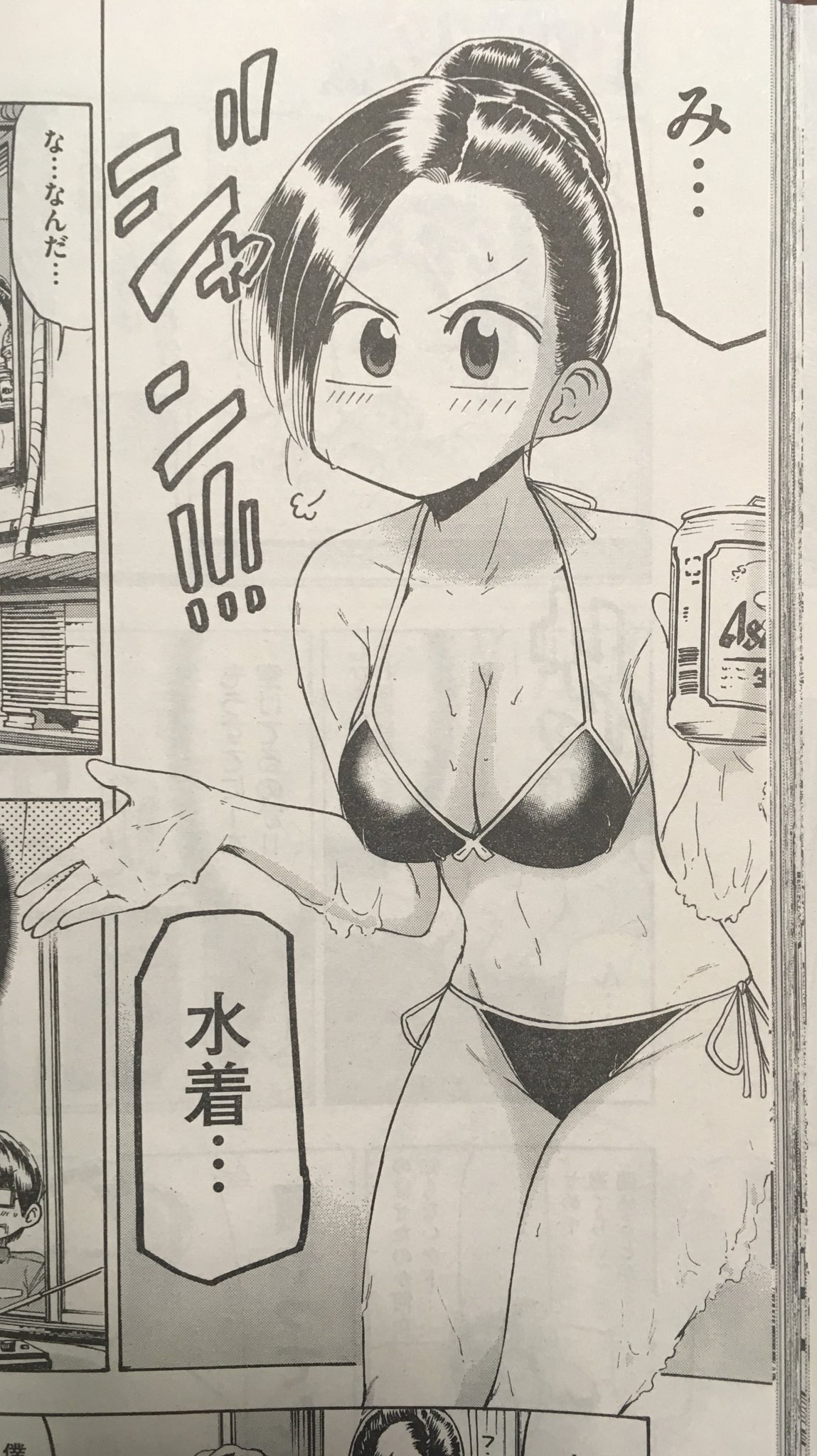 福田泰宏 はたらく細胞baby3巻2月22日発売 今週のマドカちゃんは今までで一番良い身体が描けたので是非マドカちゃんの水着にも注目して下さい 2枚目の写真のコマはいつもと違う雰囲気にしたかったので演出的に気に入ってます マドカちゃんの複雑な顔に