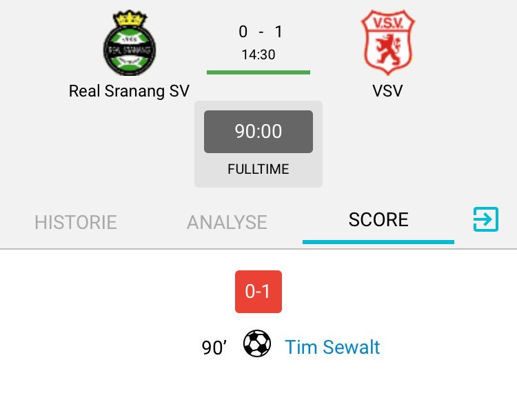 #Vsv1 in de ‘dying seconds’ langs #RealSranang dankzij ⁦Tim Sewalt!