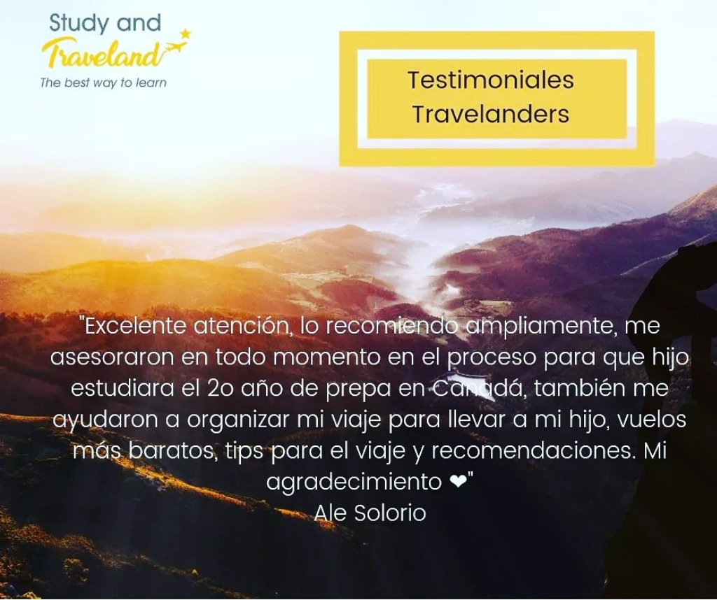 STraveland's tweet photo. Nuestra mayor satisfacción: #travelander felices. #Studyandtraveland #studyabroad #prepaencanada #highschool https://t.co/PVa4mrn3xk