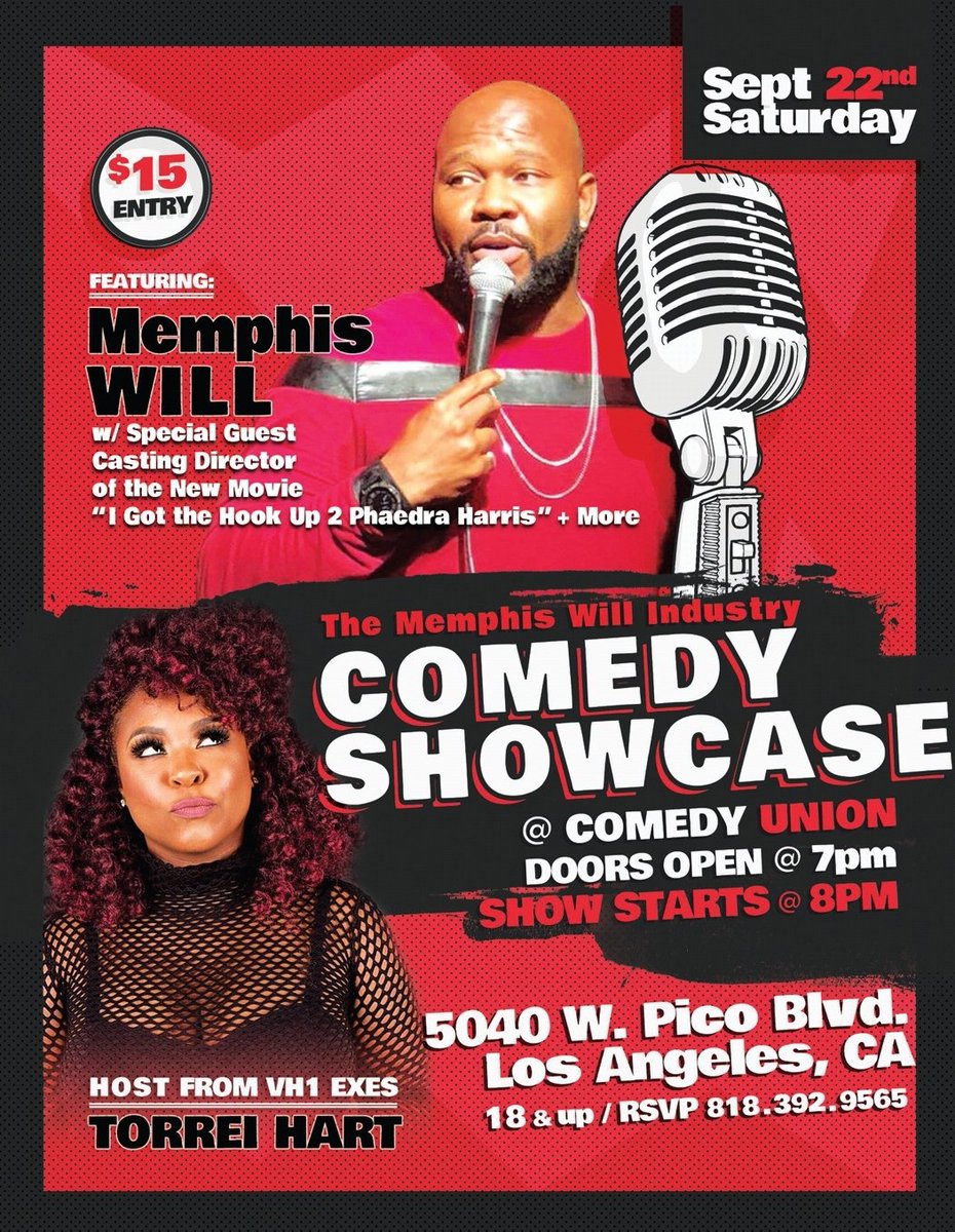 The Memphis Will industry comedy showcase was sold out last nite/Thank you to everyone that participated and played a part in making that happen. God said So it is so/ @phaedracast @coreygn2u @LawrenceAdisa @LisaTanker @comedygrind3 @TorreiHart @OMAROSA @MasterPMiller God said