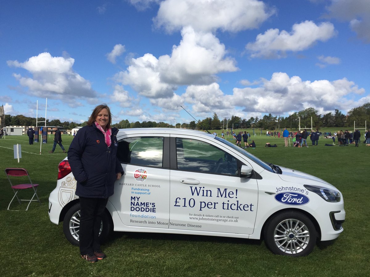 Spent the day selling tickets at the Tait 10's and Ewart Cup today . Cups presented by David Ewart and Alex Tait . Great day had by all