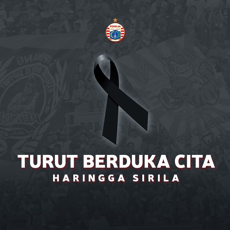 Inalillahi wainailaihi roji'un. Manajemen Persija turut berduka cita atas meninggalnya salah satu Jakmania, Haringga Sirila! Selamat jalan kawan. Mudah-mudahan amal dan ibadahnya diterima Allah SWT. Amin! 🙏☹
__
#PersijaBerduka #PersijaJakarta #PersijaSelamanya