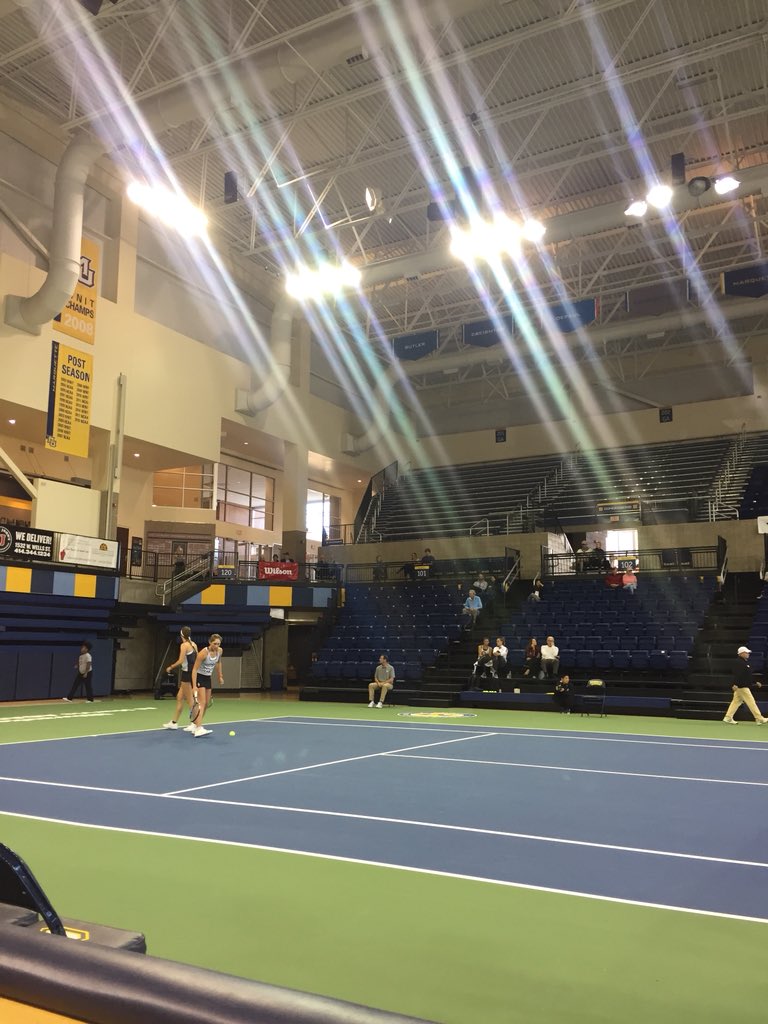 #Bedlam begins our day at the AL as Blanco/Gulihur of <a href="/CowgirlTennis/">OSU Cowgirl Tennis</a>  take on Ashgar/Corley of <a href="/OU_WTennis/">Oklahoma Tennis</a> in Womens Doubles Finals. #ITA