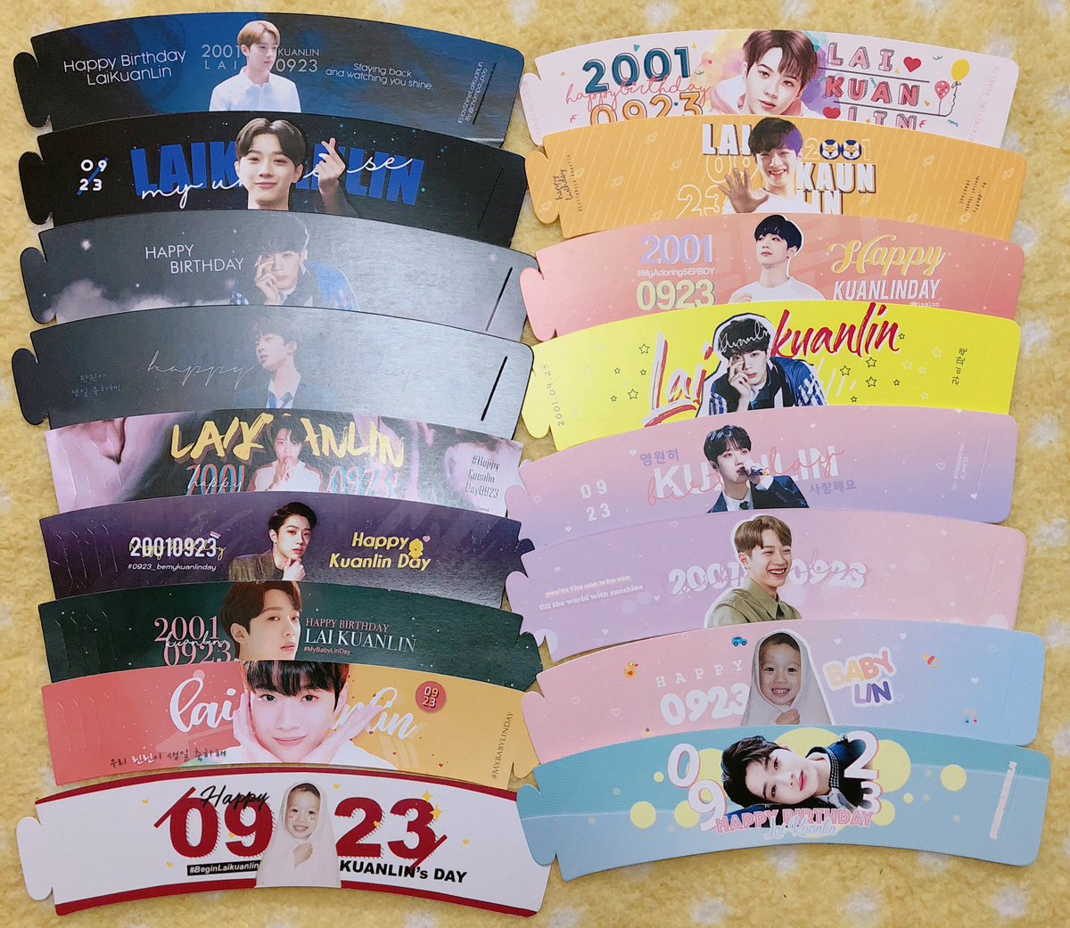 BisforBacon_'s tweet photo. ขอบคุณทุกๆโปรเจค cup sleeve เลยค่ะ ประทับใจมากๆเลยสวยทุกอันเลย 🙆🏼💕💕

#StayShineLaiKuanlin 
#Mystarlai_Kuanlin
#HappyKuanlinDay0923 
#0923_bemykuanlinday
#MyBabyLinDay
#BeginLaikuanlin
#Shiningtime_kuanlin
#LullabyLaikuanlin
#MyAdoringSEPBOY
#SwagBoy_0923
#YOUREMYLIGHTMYLAI https://t.co/y0dSSCvy1y