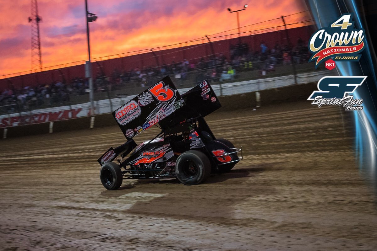 Did my best <a href="/GregWilsonw20/">Greg Wilson</a> impression <a href="/EldoraSpeedway/">ELDORA SPEEDWAY</a> last night, finished 4th from 15th on the bottom. Huge thanks to my guys <a href="/Kramer4K/">Keith Kramer</a> <a href="/bryandarling88/">Bryan Darling</a> <a href="/JimPhilo/">Jim Philo</a> they gave me a great car.