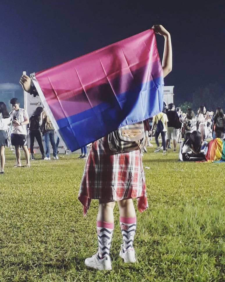 wolvhyerine's tweet photo. yeet hello from ya disastrous bi gal #bivisibilityday #validbisexuals https://t.co/3AOETxUvbZ
