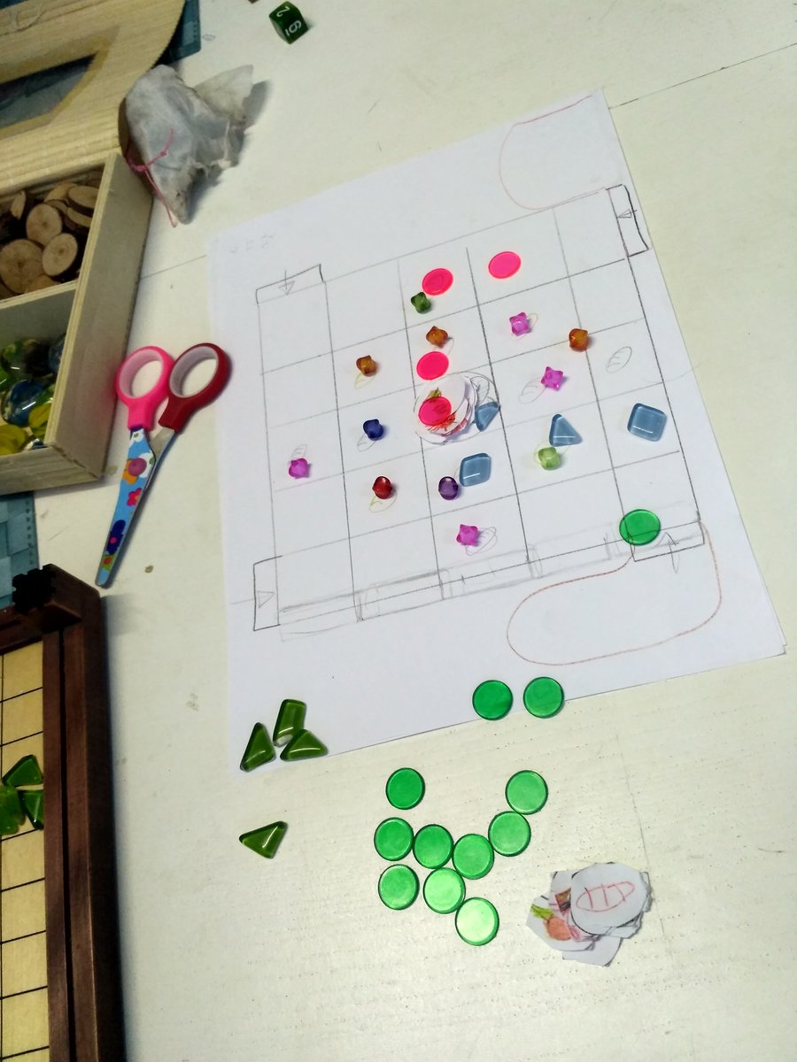 Quan ta filla et proposa fer un joc, la dona una idea, i les formigues de casa et donen el tema... #prototipejant <a href="/LudoCatalunya/">LudoCat</a>  habemus joc infantil per <a href="/orcajocs/">Orca jocs</a>?