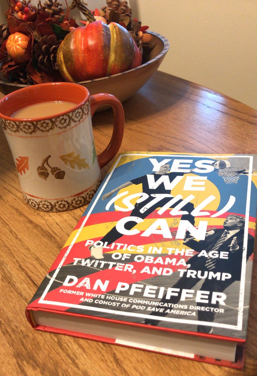 Beyond excited to jump into the new @danpfeiffer book. #YesWeStillCan #YesWeDid